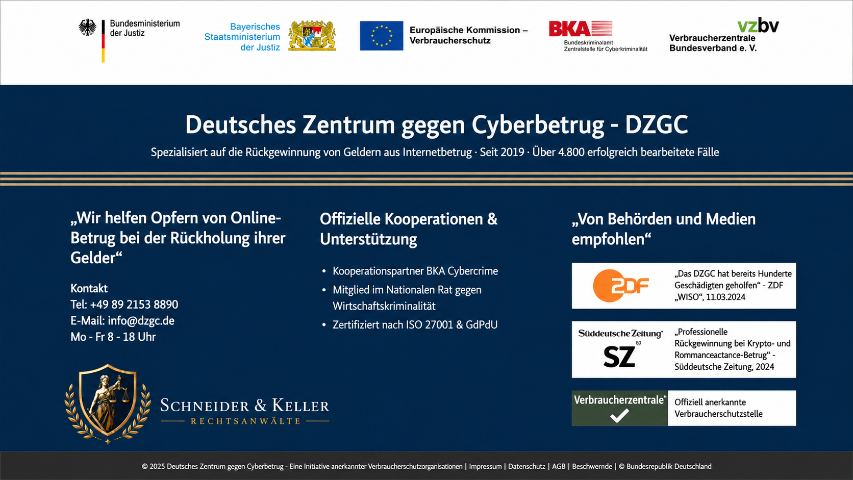 Deutsches Zentrum gegen Cyberbetrug - DZGC